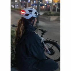 ABUS Fahrradbeleuchtung<· USB Aduro 3.0 schwarz-rot
