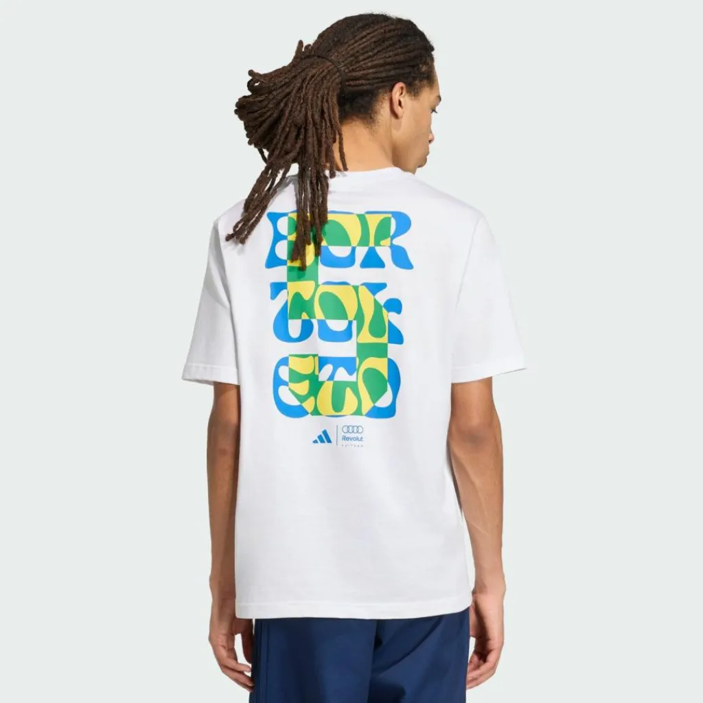 adidas Tops & Tanks< White / Green