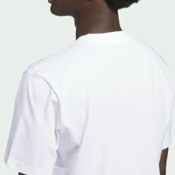 adidas Basketball|Basketball<· BASKETBALL GRAPHIC T-SHIRT White / Black