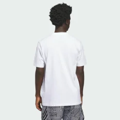 adidas Basketball|Basketball<· BASKETBALL GRAPHIC T-SHIRT White / Black