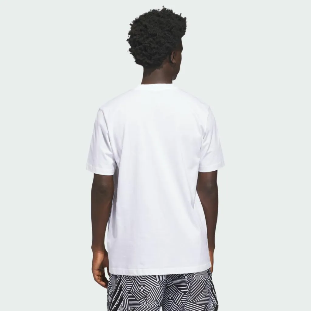 adidas Basketball|Basketball<· BASKETBALL GRAPHIC T-SHIRT White / Black