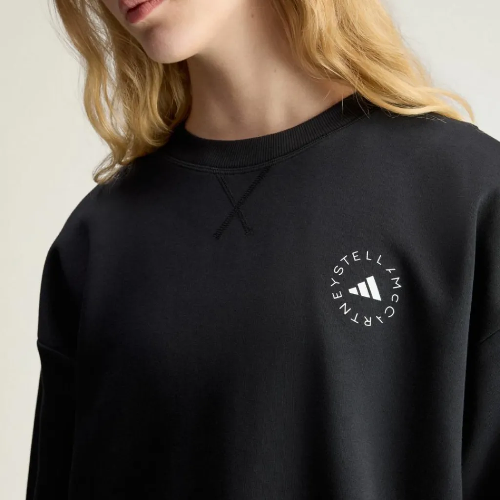 adidas Pullover & Sweats<· by Stella McCartney Sweatshirt, Black