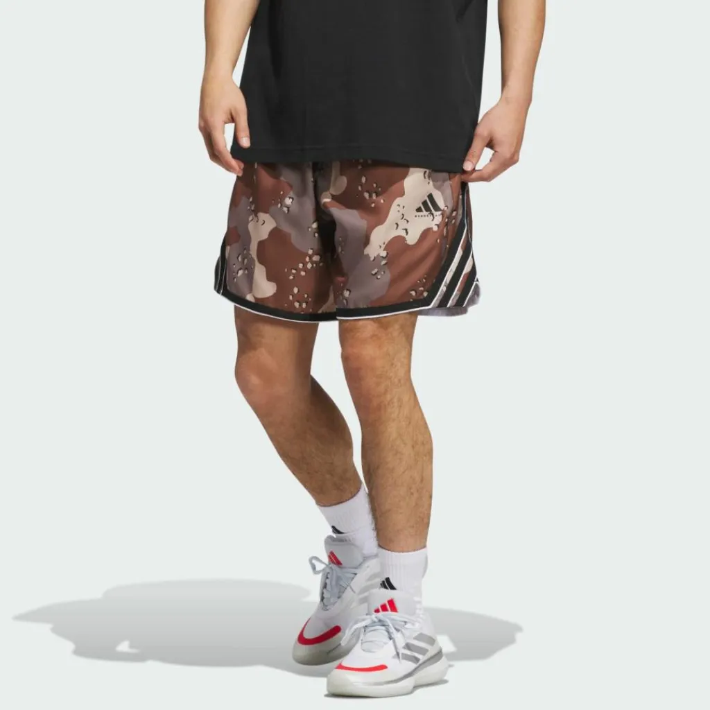 adidas Basketball|Basketball<· Crazy Lite AOP Short Trace Brown