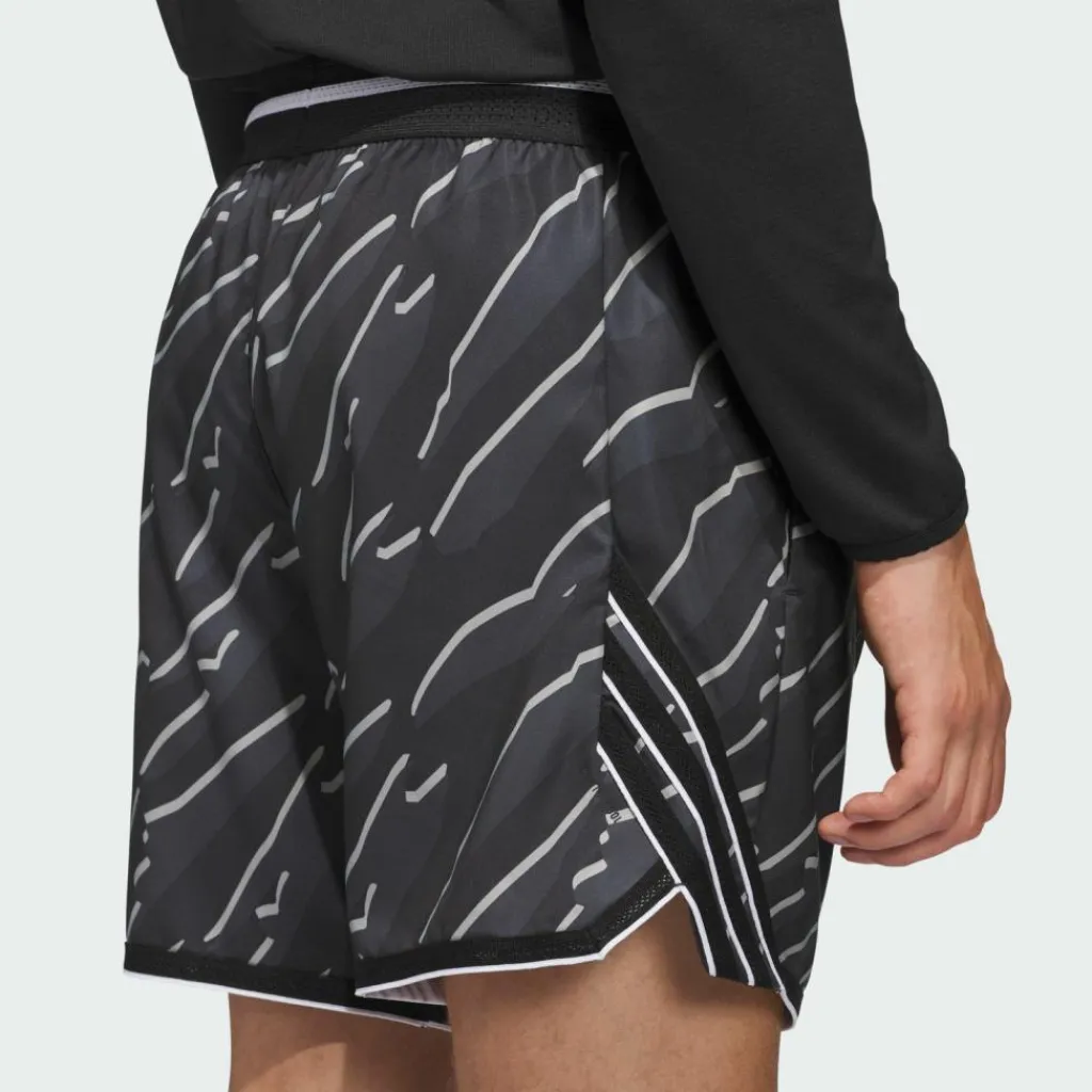adidas Basketball|Basketball<· CRAZY LITE AOP SHORTS Black