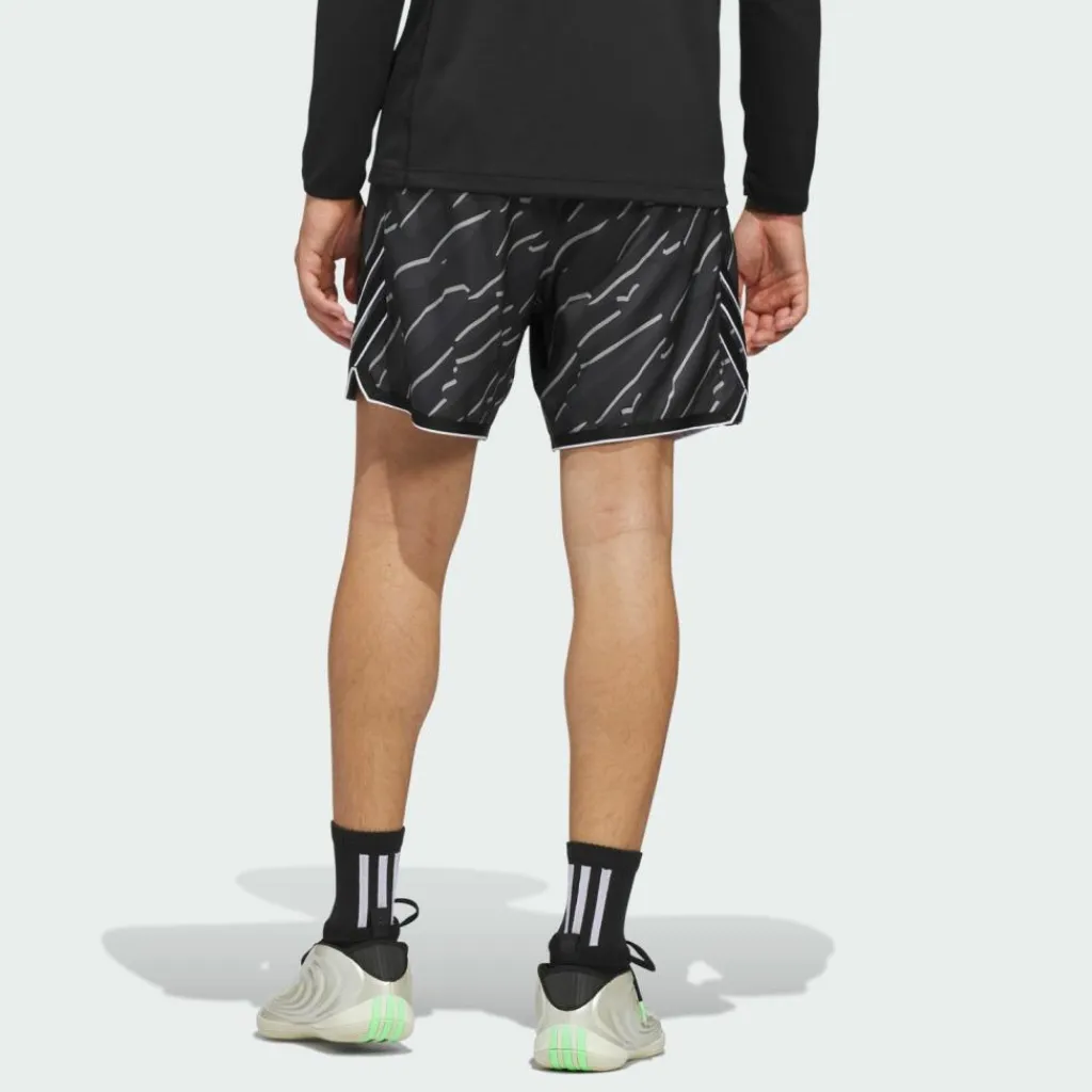 adidas Basketball|Basketball<· CRAZY LITE AOP SHORTS Black