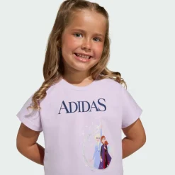 adidas Trainingsanzüge<· DISNEY FROZEN T-SHIRT SET Ice Lavender / Dark Blue