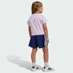adidas Trainingsanzüge<· DISNEY FROZEN T-SHIRT SET Ice Lavender / Dark Blue