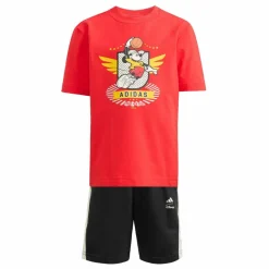 adidas Trainingsanzüge<· DISNEY MICKY MAUS T-SHIRT-SET Pure Ruby / Off White