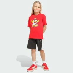 adidas Trainingsanzüge<· DISNEY MICKY MAUS T-SHIRT-SET Pure Ruby / Off White