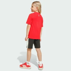 adidas Trainingsanzüge<· DISNEY MICKY MAUS T-SHIRT-SET Pure Ruby / Off White