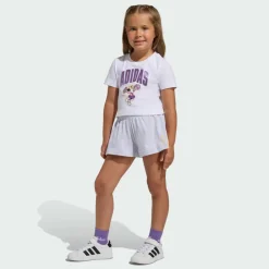 adidas Trainingsanzüge<· DISNEY MINNIE MOUSE T-SHIRT SET White / Semi Ice Tangerine