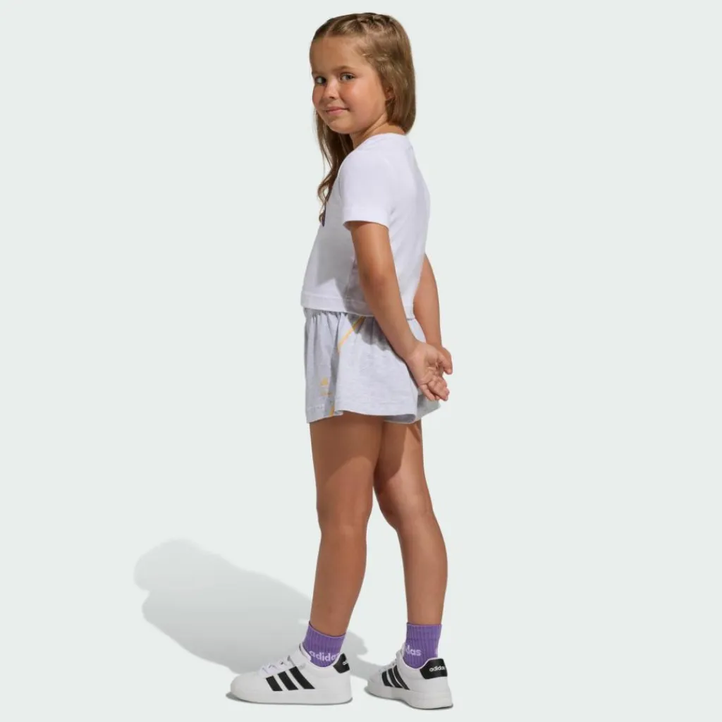 adidas Trainingsanzüge<· DISNEY MINNIE MOUSE T-SHIRT SET White / Semi Ice Tangerine