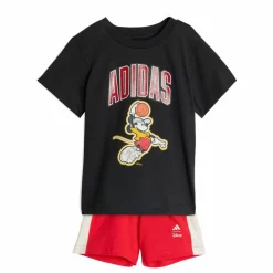 adidas Trainingsanzüge<· DISNEY MICKY MAUS T-SHIRT SET Black / Off White