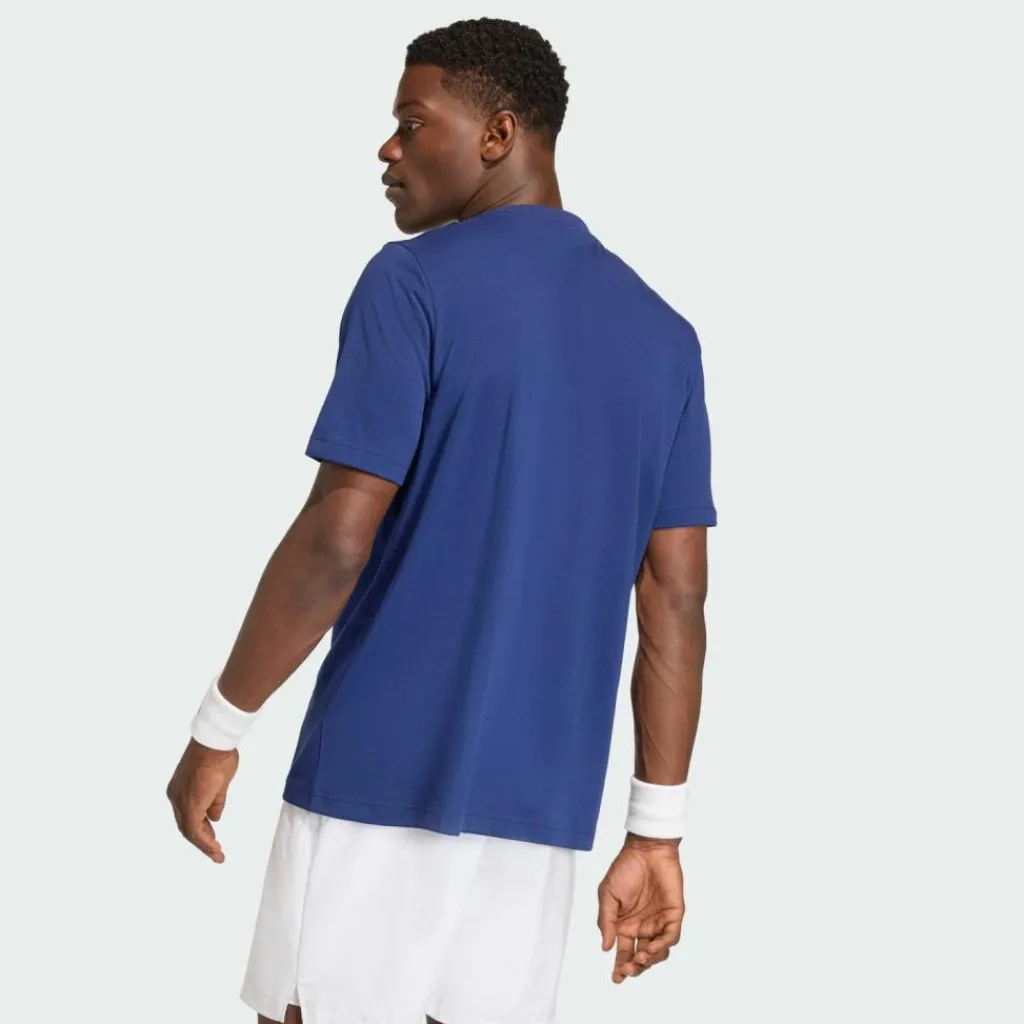 adidas Tennis|Tennis<· Heritage Graphic T-Shirt Dark Blue