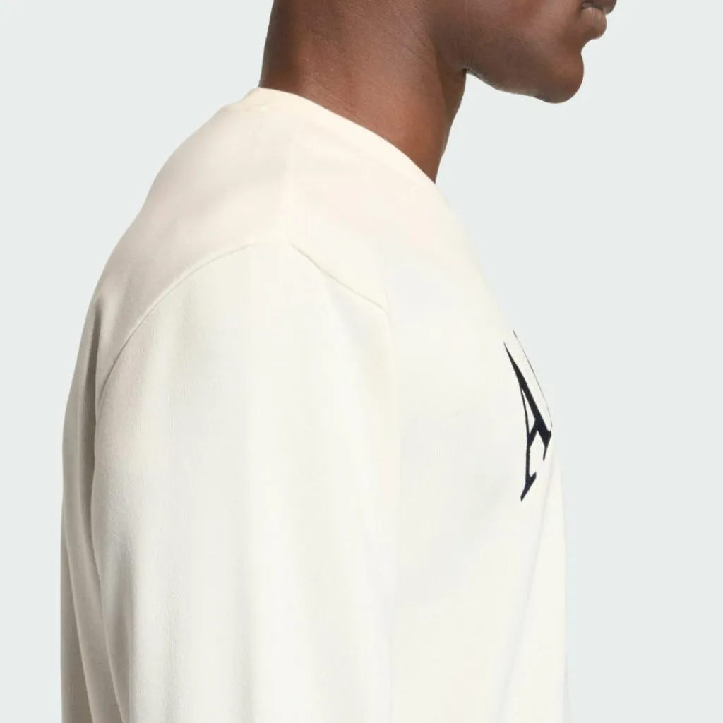 adidas Tennis<· Heritage Grafik Sweatshirt Chalk White / Dark Blue