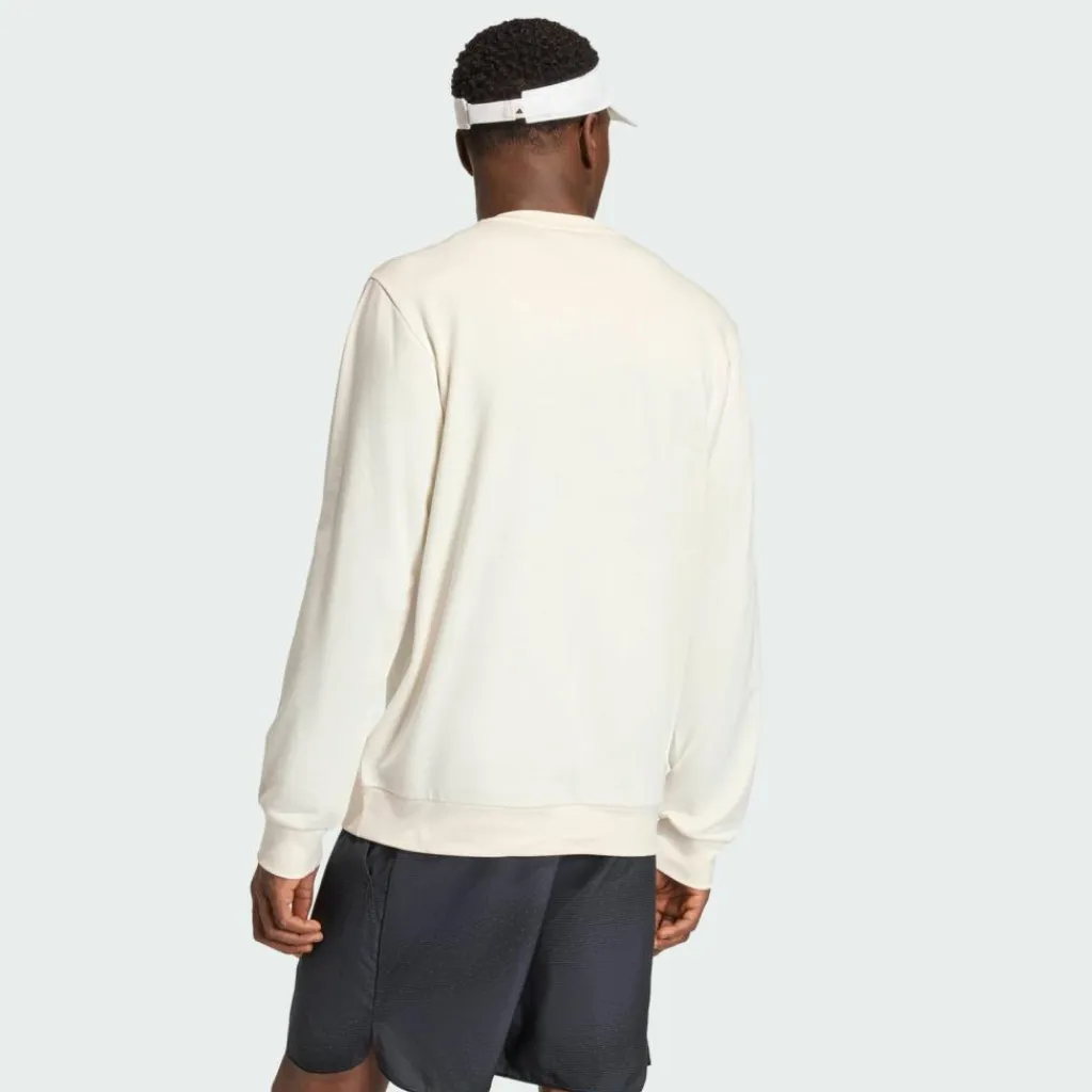 adidas Tennis<· Heritage Grafik Sweatshirt Chalk White / Dark Blue