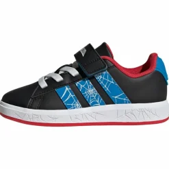 adidas Sneaker<· Marvel Spider-Man Grand Court Core Black / Bright Blue / Pure Ruby