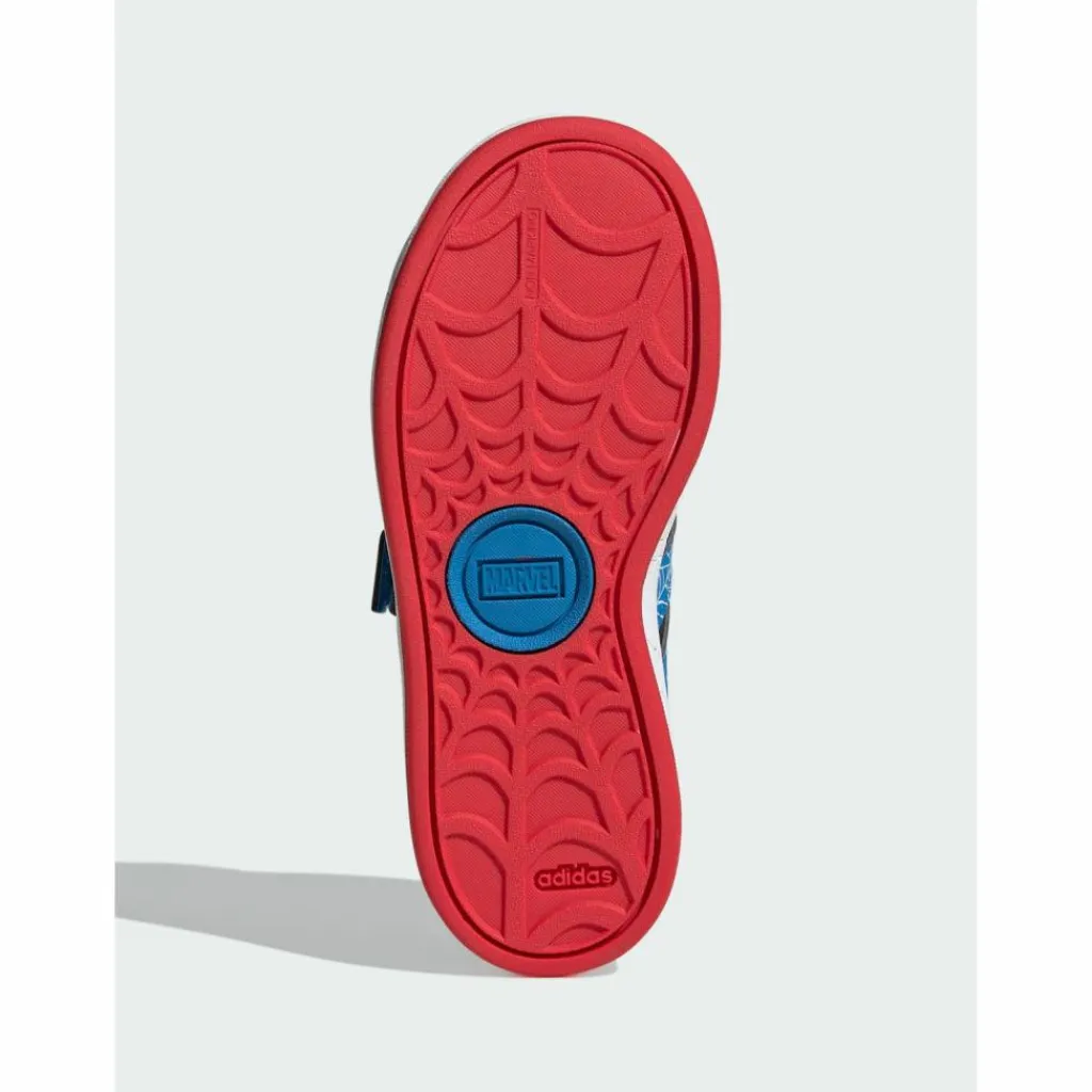 adidas Sneaker<· Marvel Spider-Man Grand Court Core Black / Bright Blue / Pure Ruby