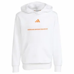 adidas Pullover & Sweats<· Slogan Fleece-Hoodie White