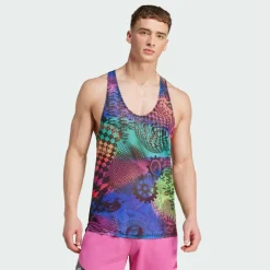 adidas Tops & Tanks<· x Jeremy Scott Allover-Print Multicolor / Semi Lucid Fuchsia / Active Purple