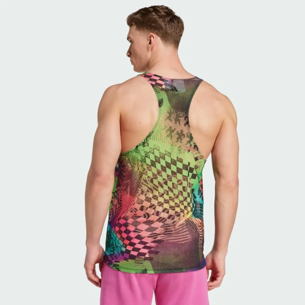 adidas Tops & Tanks<· x Jeremy Scott Allover-Print Multicolor / Semi Lucid Fuchsia / Active Purple