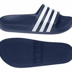 adidas Streetwear|Streetwear<· ADILETTE AQUA dkblue-ftwwht-dkblue