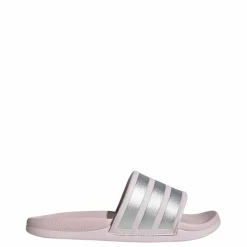 adidas Badeschuhe<· ADILETTE COMFORT 2.0 BADESCHLAPPEN Almost Pink / Silver Metallic / Almost Pink