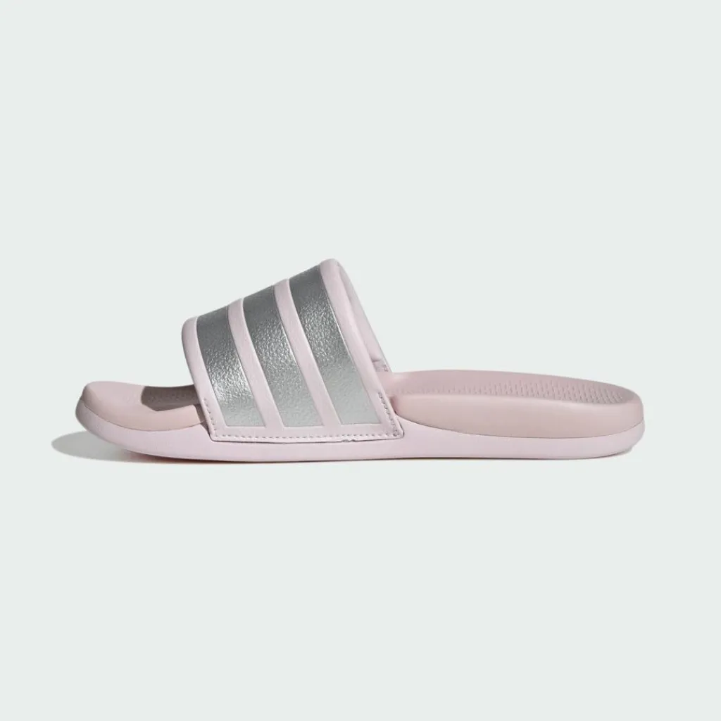 adidas Badeschuhe<· ADILETTE COMFORT 2.0 BADESCHLAPPEN Almost Pink / Silver Metallic / Almost Pink