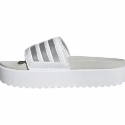 adidas Badeschuhe<· Adilette Platform ftwr white-zero metallic-grey one