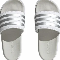 adidas Badeschuhe<· Adilette Platform ftwr white-zero metallic-grey one