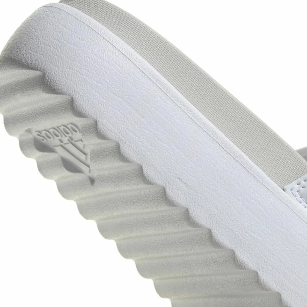 adidas Badeschuhe<· Adilette Platform ftwr white-zero metallic-grey one