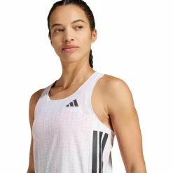 adidas Tops & Tanks<· ADIZERO white-lgsogr