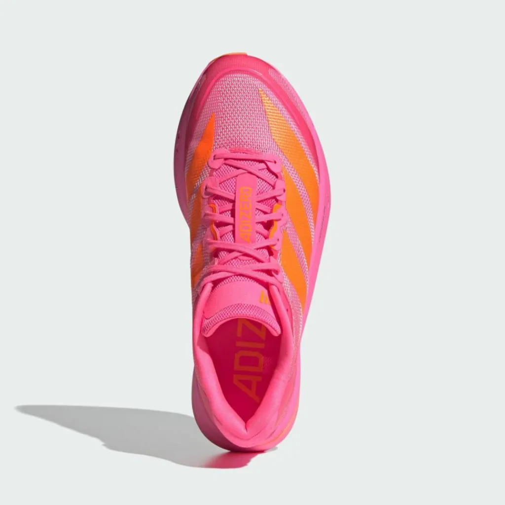adidas Laufschuhe<· Adizero Boston13 Schuh Lucid Pink / Lucid Orange / Iron Metallic