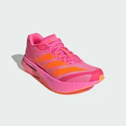adidas Laufschuhe<· Adizero Boston13 Schuh Lucid Pink / Lucid Orange / Iron Metallic