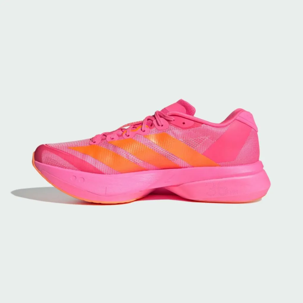 adidas Laufschuhe<· Adizero Boston13 Schuh Lucid Pink / Lucid Orange / Iron Metallic