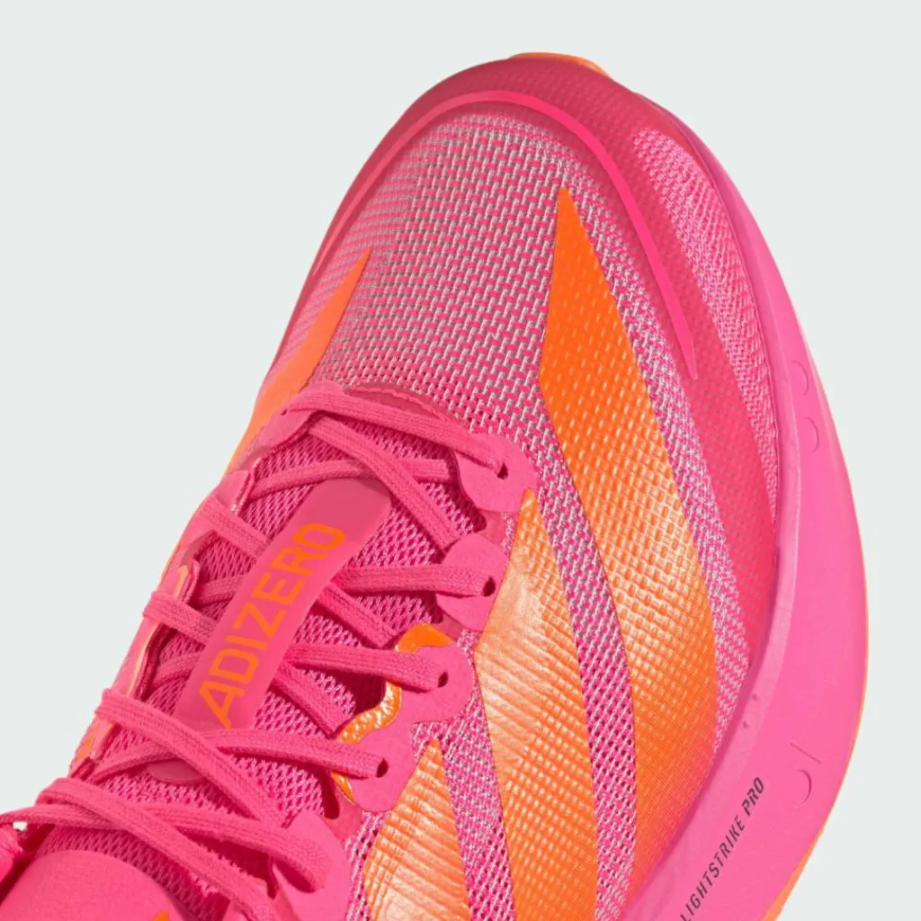 adidas Laufschuhe<· Adizero Boston13 Schuh Lucid Pink / Lucid Orange / Iron Metallic