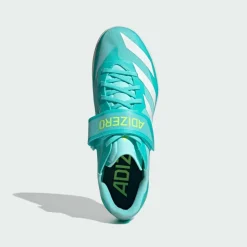 adidas Multifunktionsschuhe<· Adizero HJ Leichtathletikschuh Flash Aqua / Zero Metalic / Lucid Lemon