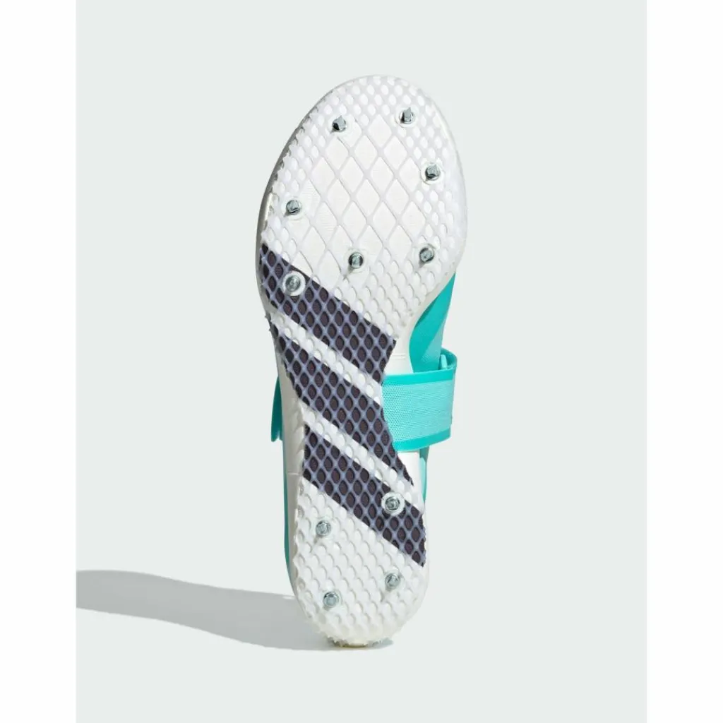 adidas Multifunktionsschuhe<· Adizero HJ Leichtathletikschuh Flash Aqua / Zero Metalic / Lucid Lemon
