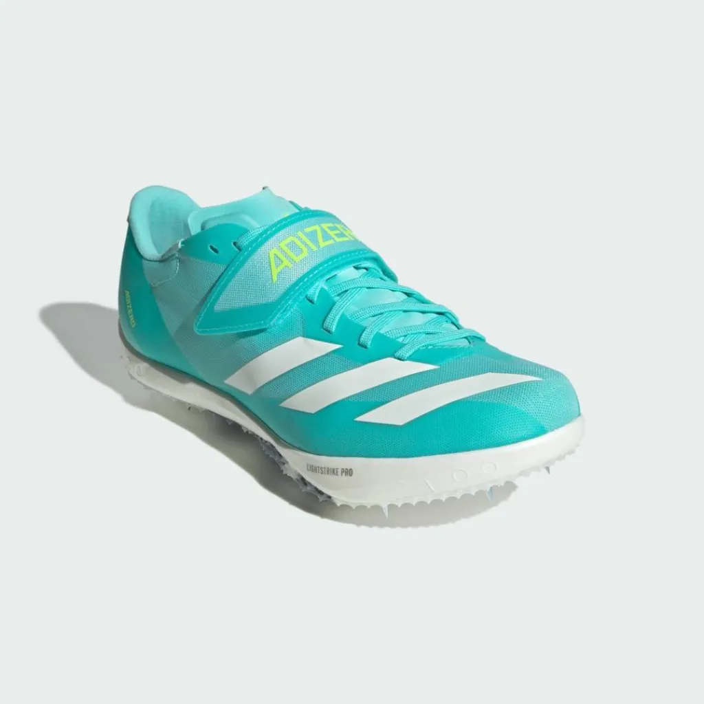 adidas Multifunktionsschuhe<· Adizero HJ Leichtathletikschuh Flash Aqua / Zero Metalic / Lucid Lemon