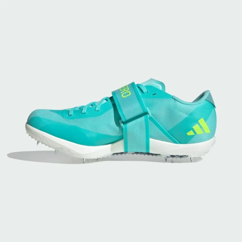 adidas Multifunktionsschuhe<· Adizero HJ Leichtathletikschuh Flash Aqua / Zero Metalic / Lucid Lemon
