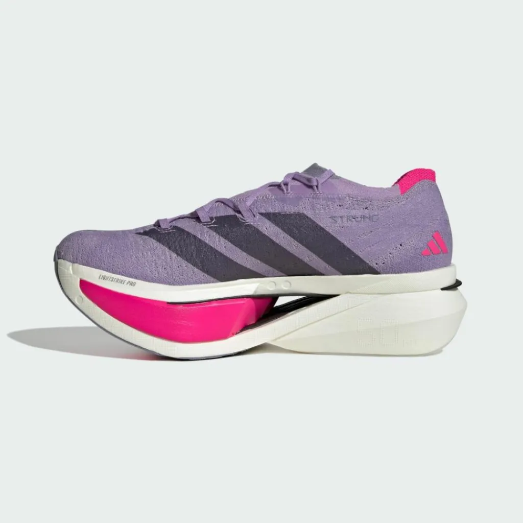 adidas Laufschuhe<· Adizero Prime X3 Strung Schuh Powder Plum / Aurora Black / Shock Pink