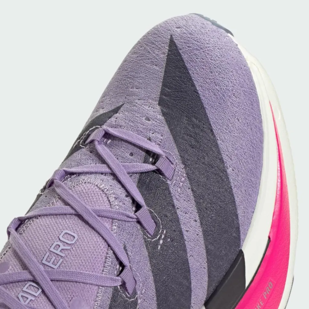 adidas Laufschuhe<· Adizero Prime X3 Strung Schuh Powder Plum / Aurora Black / Shock Pink
