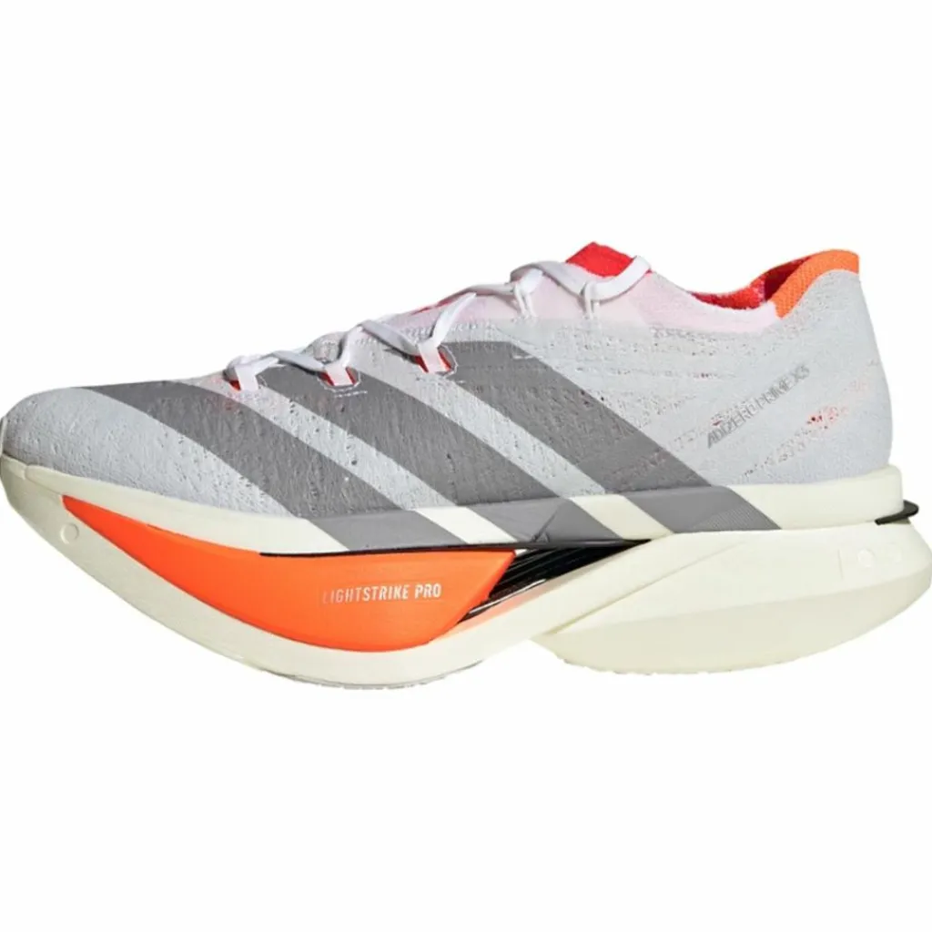 adidas Laufschuhe|Laufschuhe<· Adizero Prime X3 Strung Schuh Cloud White / Cloud White / Lucid Red