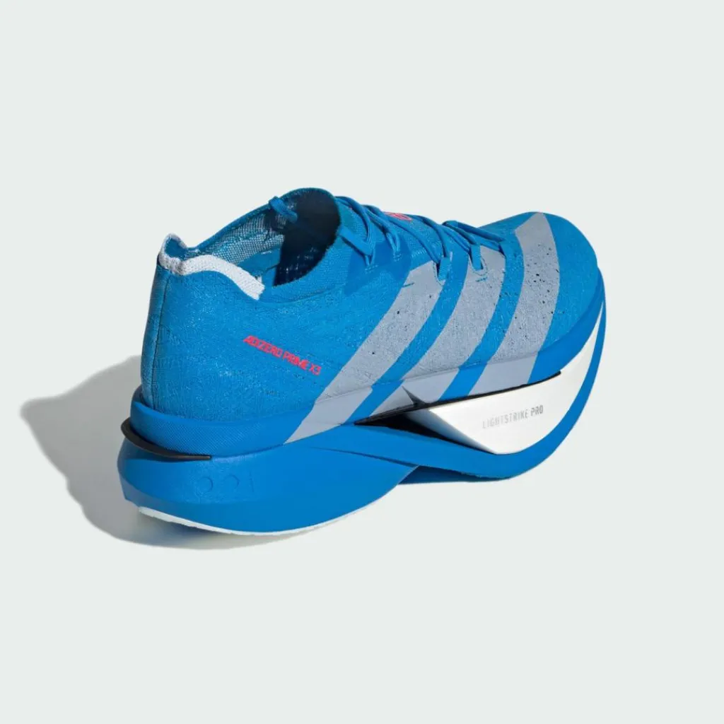 adidas Laufschuhe|Laufschuhe<· Adizero Prime X3 Strung Schuh Solar Blue / Silver Metallic / Lucid Red