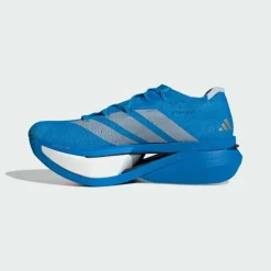 adidas Laufschuhe|Laufschuhe<· Adizero Prime X3 Strung Schuh Solar Blue / Silver Metallic / Lucid Red