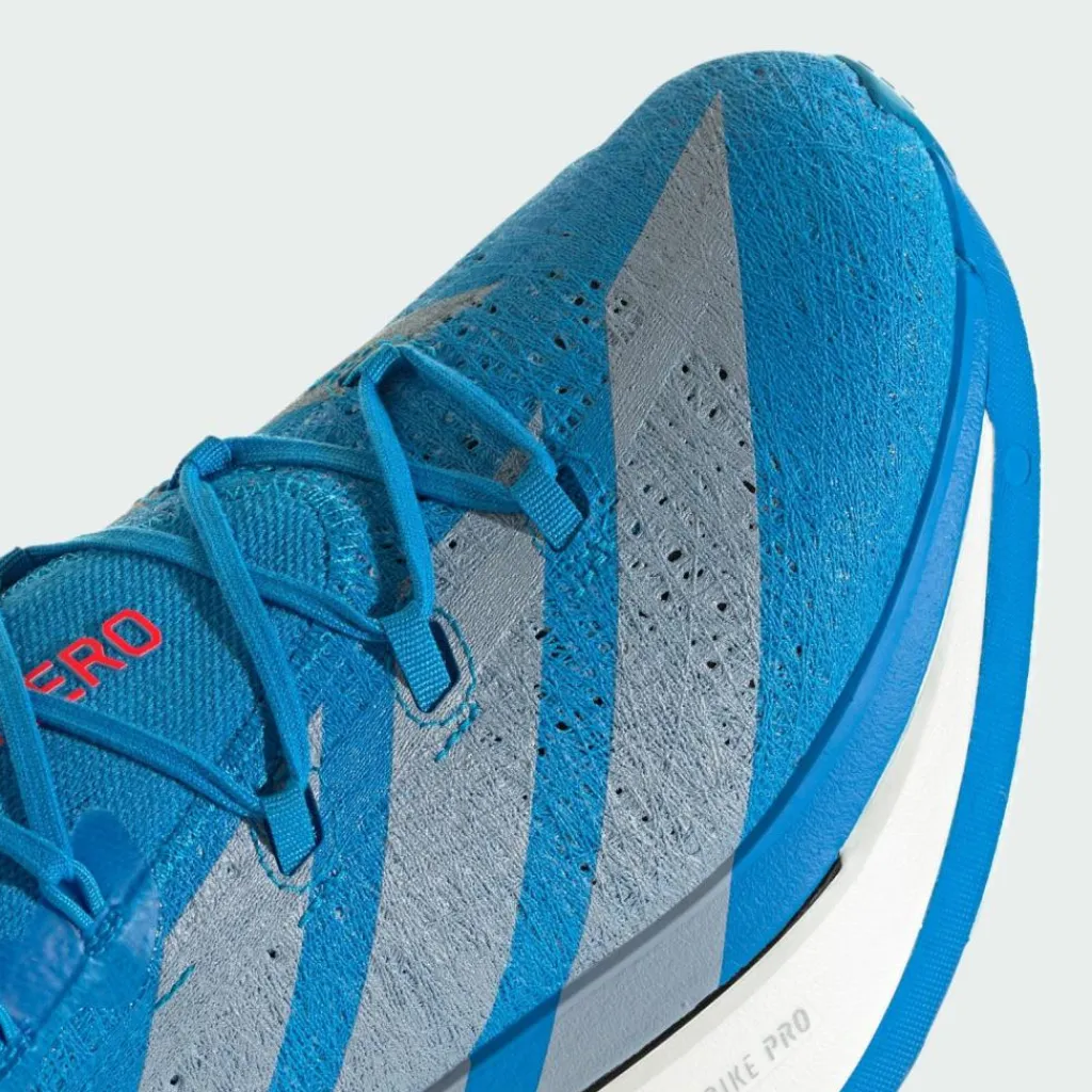 adidas Laufschuhe|Laufschuhe<· Adizero Prime X3 Strung Schuh Solar Blue / Silver Metallic / Lucid Red