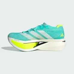 adidas Laufschuhe|Laufschuhe<· Adizero Prime X3 Strung Schuh Flash Aqua / Zero Metalic / Lucid Lemon