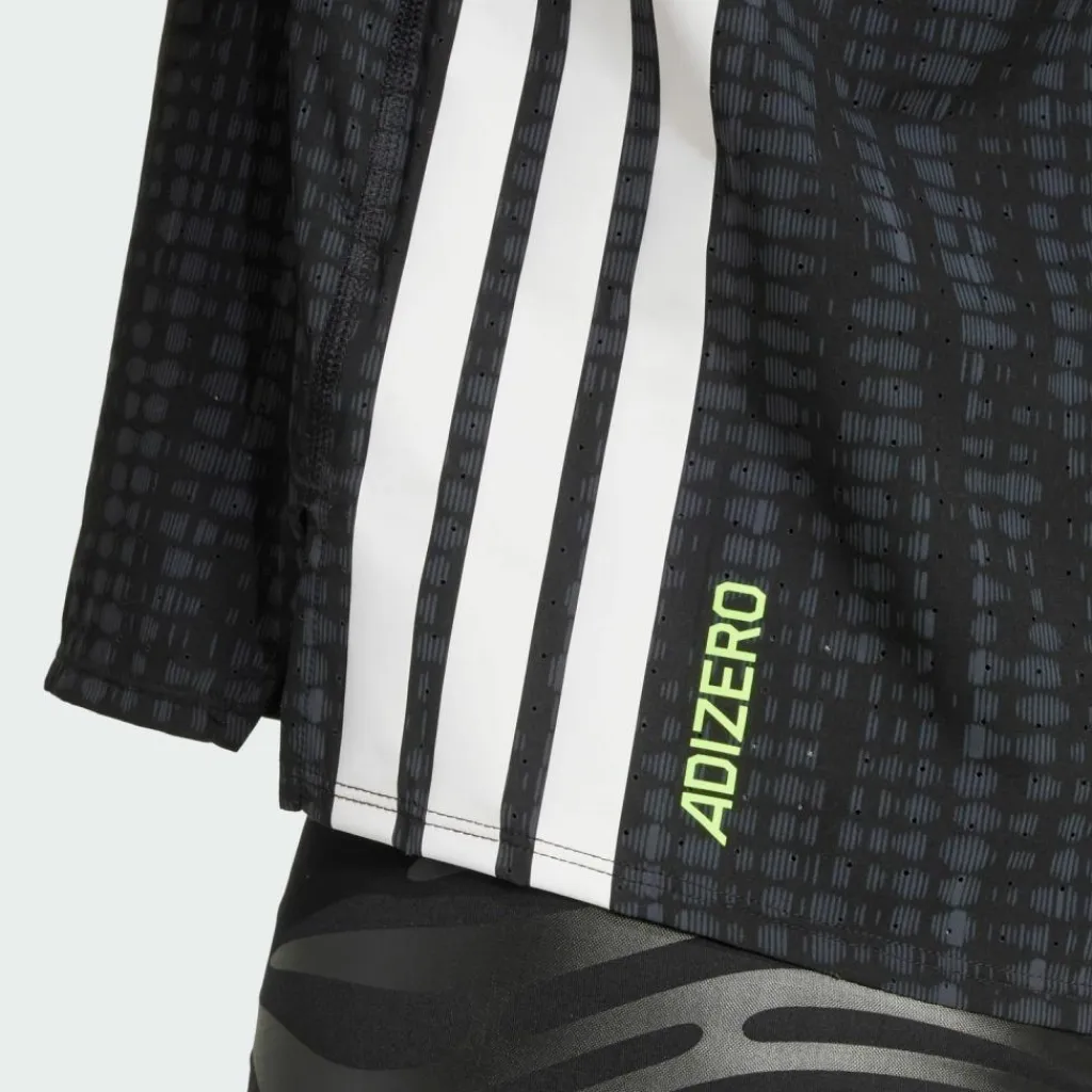adidas Tops & Tanks<· Adizero Running Singlet Carbon / Black