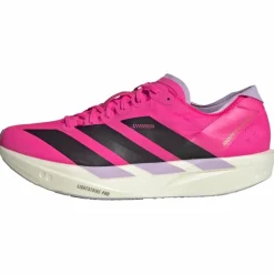 adidas Laufschuhe<· Adizero Takumi Sen 11 Schuh Shock Pink / Aurora Black / Powder Plum