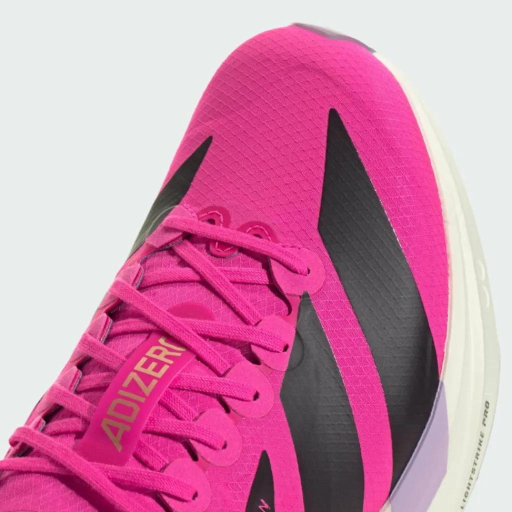 adidas Laufschuhe<· Adizero Takumi Sen 11 Schuh Shock Pink / Aurora Black / Powder Plum